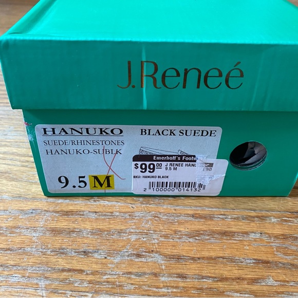 ❌SOLD❌EUC Hanuko Suede Rhinestone Slip-Ons Women Sz 9.5 - Picture 5 of 6